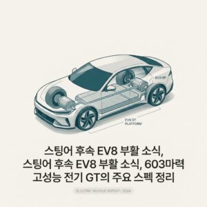 스팅어 후속 EV8 부활 소식, 603마력 고성능 전기 GT의 주요 스펙 정리 스팅어 후속 EV8 부활 소식, 603마력 고성능 전기 GT의 주요 스펙 정리