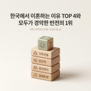 한국에서 이혼하는 이유 TOP 4와 모두가 경악한 반전의 1위 한국에서 이혼하는 이유 TOP 4와 모두가 경악한 반전의 1위